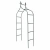 Pergola ogrodowa LUARO metalowa łuk z grotami na róże kwiaty pnącza 265 cm